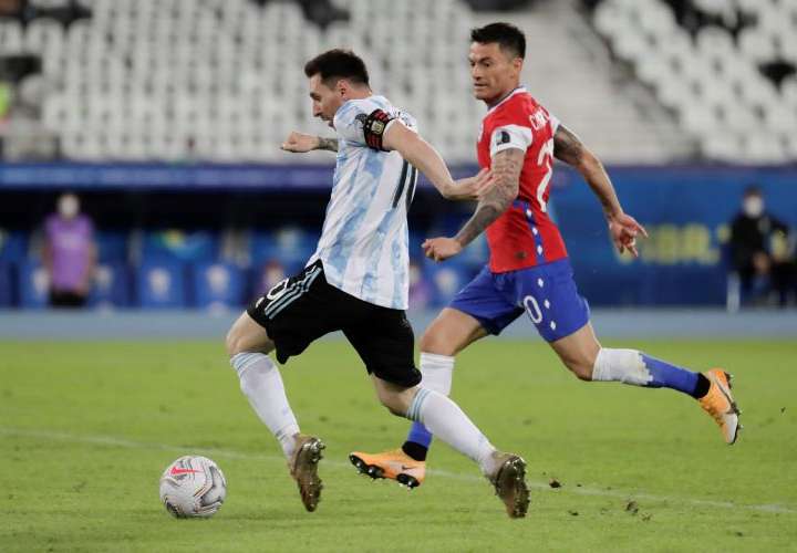 Argentina y Chile empataron 1-1