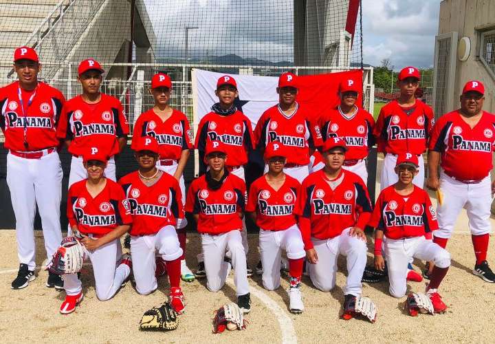 Equipo de Panamá que participa en el Latinoamericano Preintermedio de Béisbol de Pequeñas Ligas. Foto: Cortesía