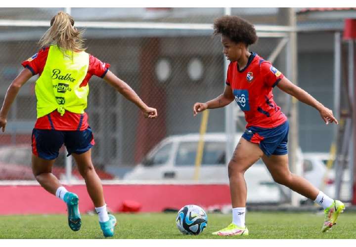Práctica de la Selección Mayor Femenina de Fútbol de Panamá. Foto: Fepafut