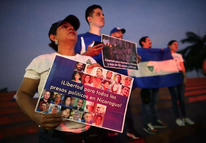 Nicaragüenses en Panamá exigen que Ortega libere a opositores presos