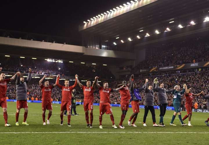Liverpool eliminó en un partido vibrante al Dortmund. Foto EFE