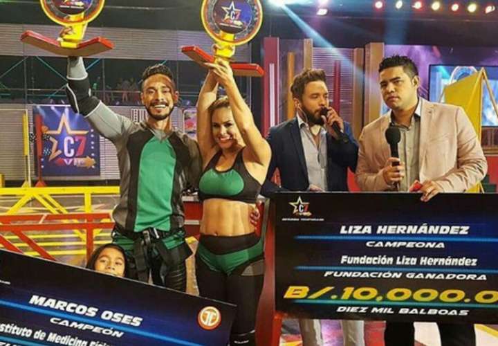 Liza Hernández y Marco Oses ganadores de Calle 7 VIP