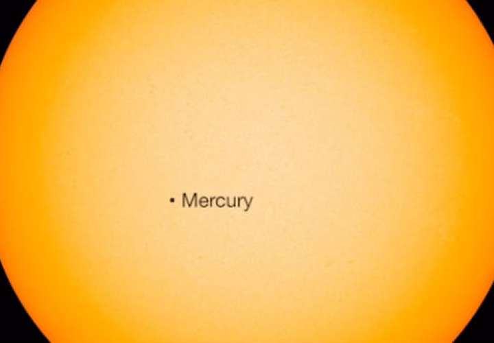 Mercurio transitará frente al Sol el lunes próximo 