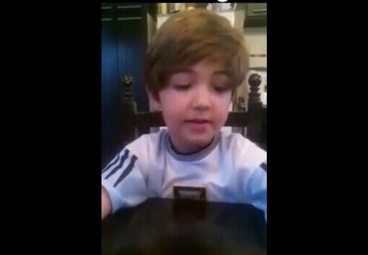 El pequeño Piero le pide a Messi que vuelva a la selección