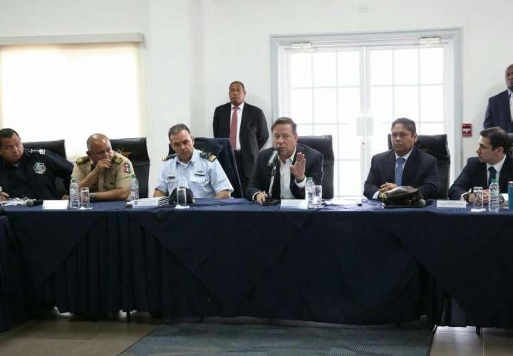 Varela preside Consejo de Seguridad en Base del SENAN