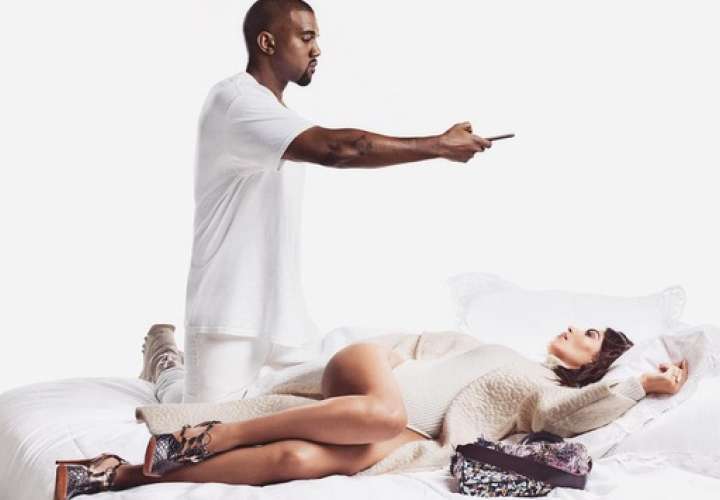A Kanye West le encarta ver desnuda a Kim Kardashian