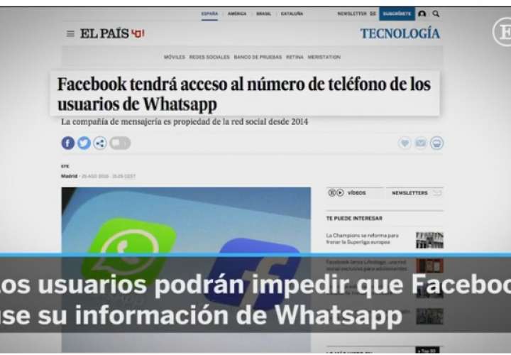 Impida que Facebook use información de WhatsApp