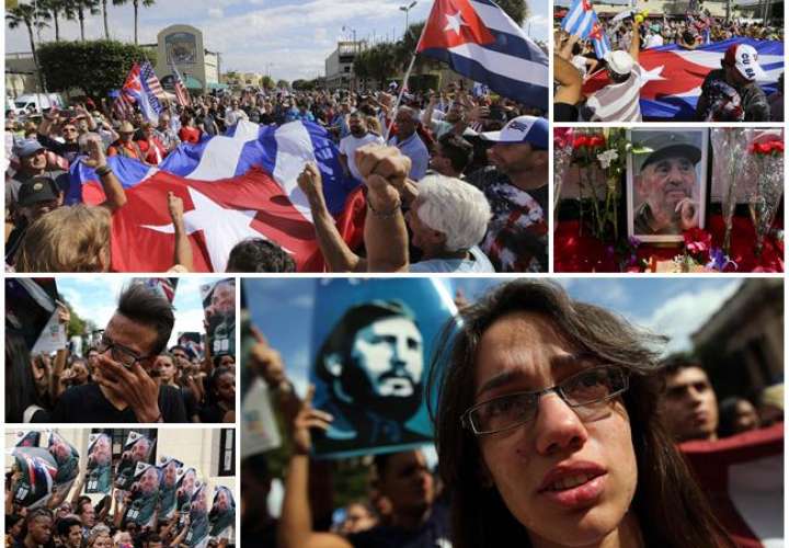 Unos lloran, otros celebran muerte de Fidel Castro 