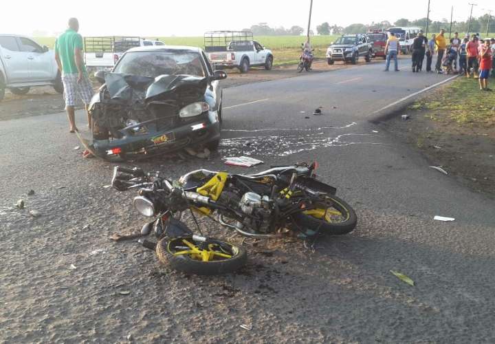 Muere motociclista tras colisión en Chiriquí