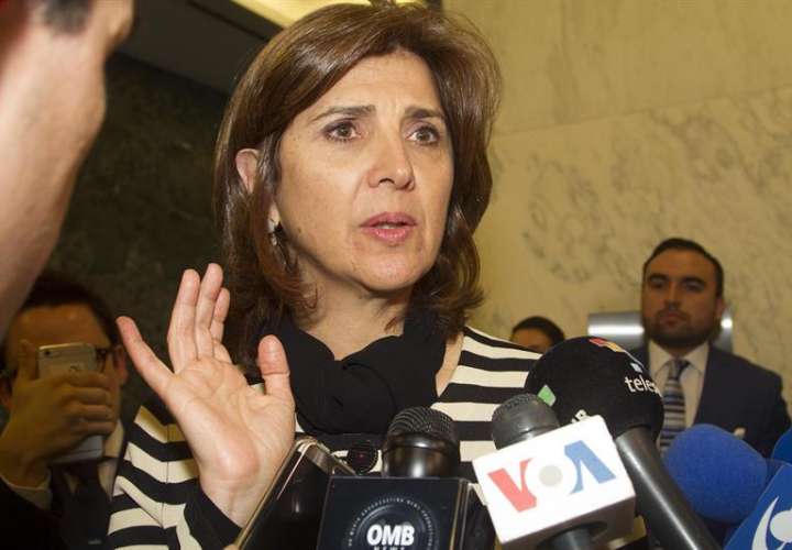 En la imagen, la ministra colombiana de Relaciones Exteriores, María Ángela Holguín. EFE/Archivo