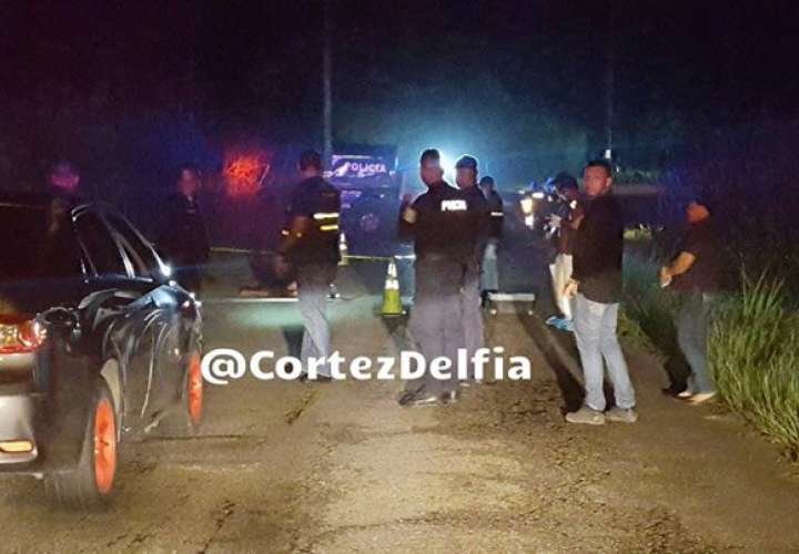 Vista general de la escena del accidente en Colón.  /  Foto: Delfia Cortez
