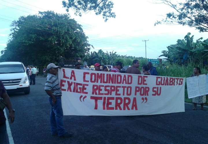 Comunidad de Guabito exige respeto por sus tierras