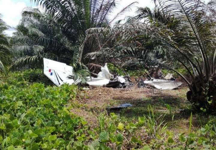 Restos de la aeronave siniestrada en Costa Rica.  /  Foto: Cortesía