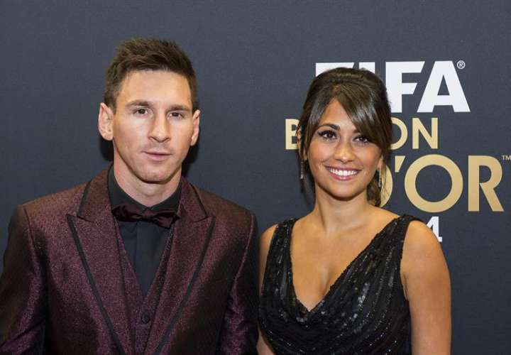 Lionel Messi y su novia, Antonella Roccuzzo Foto EFE