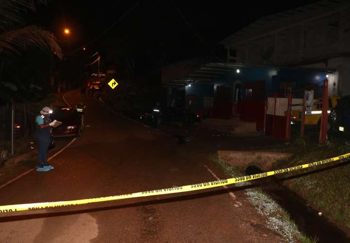 Vista general de la parte exterior del lugar donde ocurrió el homicidio.  /  Foto: Delfia Cortez