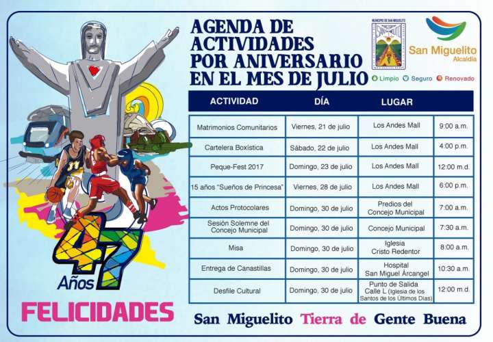 San Miguelito se prepara para celebrar 47 años de aniversario