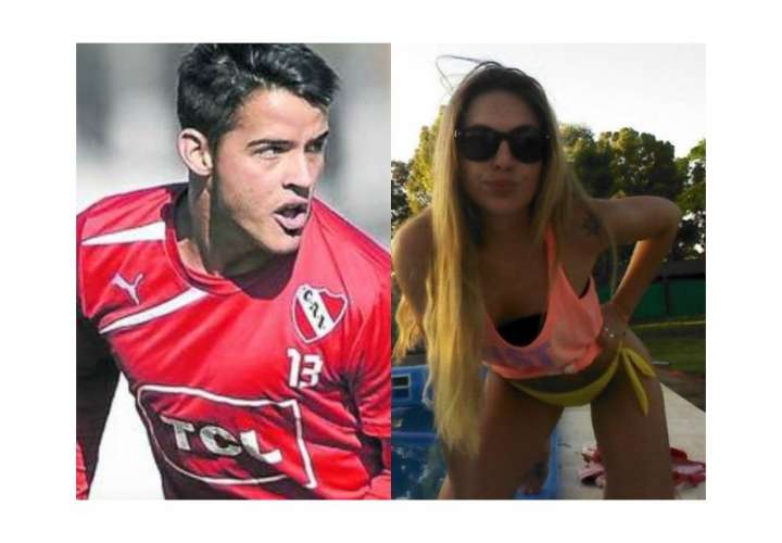 Alexis Zárate y Giuliana Peralta, quien acusó al futbolista por violación/ diariopopular.com.ar