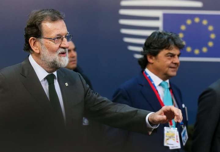 l presidente del gobierno, Mariano Rajoy, a su llegada a la segunda jornada de la cumbre del Consejo Europeo que se celebra en Bruselas (Bélgica) este 20 de octubre. EFE