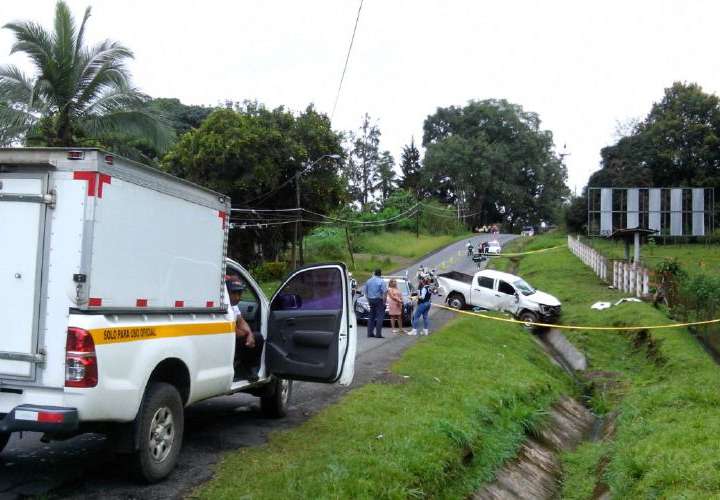 Embarazada muere en accidente