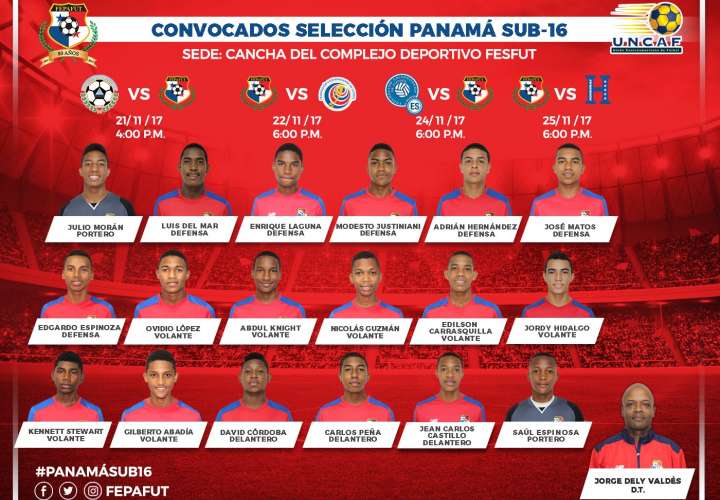 Selección Sub-16 de Panamá viajó a El Salvador
