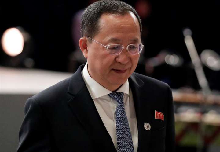 En la imagen, el ministro de Exteriores norcoreano, Ri Yong-ho. EFEArchivo
