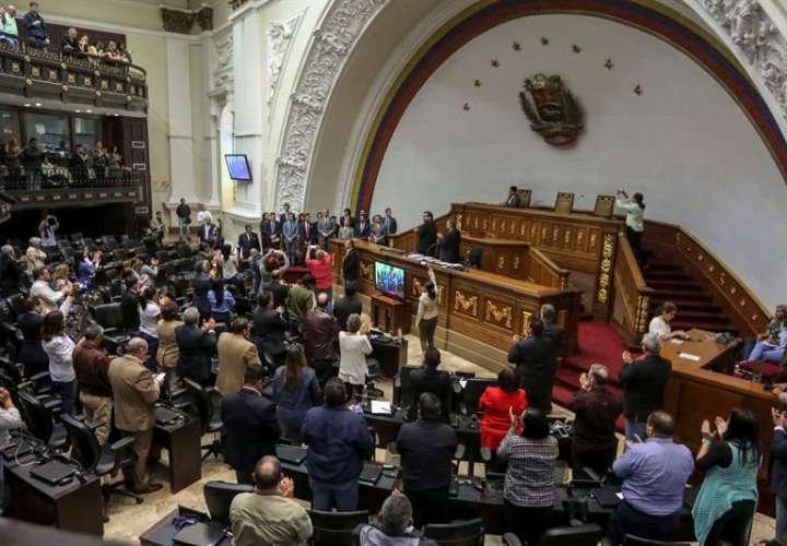 Fotografía del salón de sesiones de la Asamblea Nacional Constituyente de Venezuela. EFEArchivo