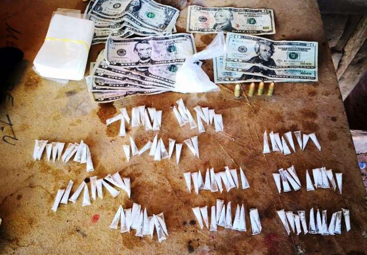 Detenciones e incautación de droga, armas y dinero en Chilibre 