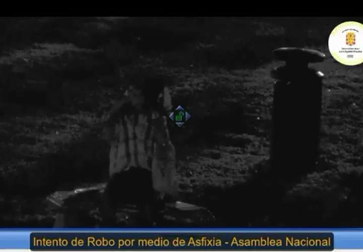 Captura del video grabado por sistema de la Alcaldía capitalina.
