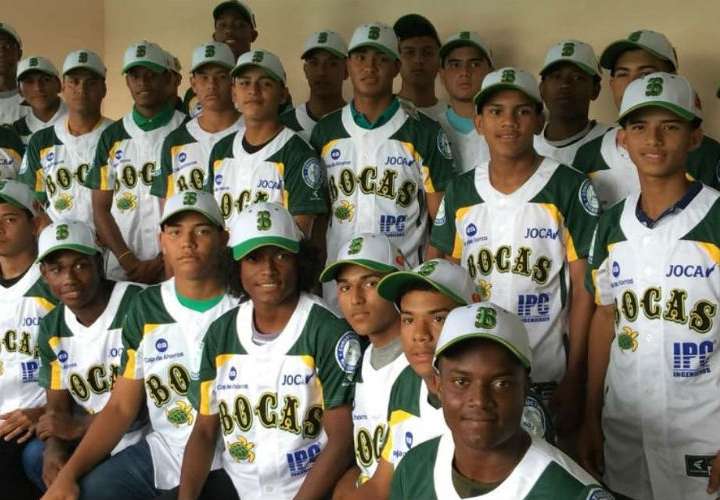Novena de Bocas del Toro que participará en el Campeonato Nacional de Béisbol Juvenil. Foto: Cortesía