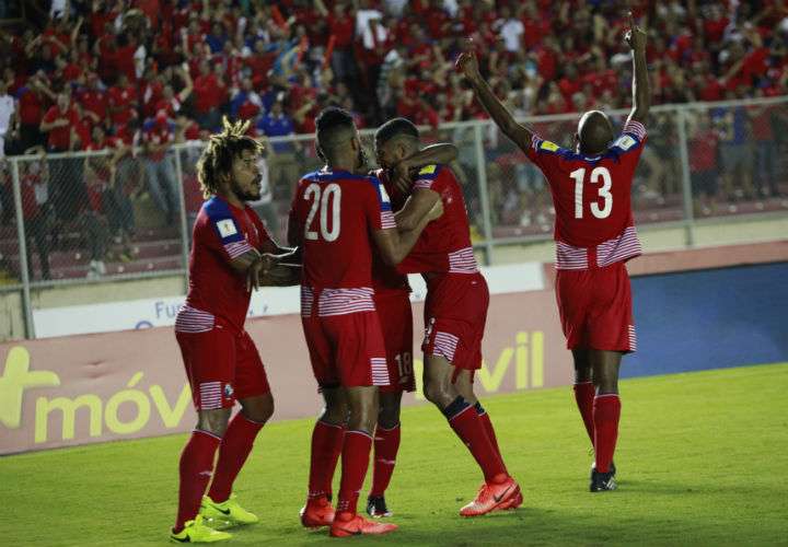 Panamá clasificó el 10 de octubre de 2017 al Mundial de Rusia 2018, luego de vencer 2-1 a Costa Rica en el estadio Rommel Fernández. Foto Anayansi Gamez