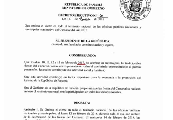 Otra chambonada con un decreto publicado en Gaceta