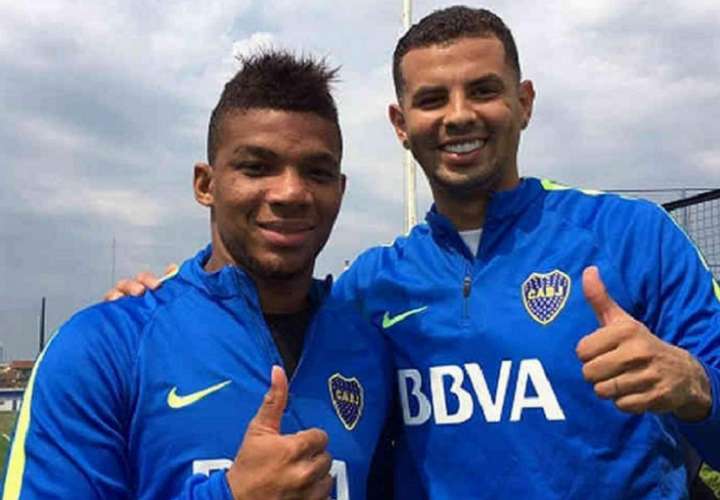 Edwin Cardona y Wilmar Barios son los futbolistas acusados por los bailarinas. Foto: Boca Juniors