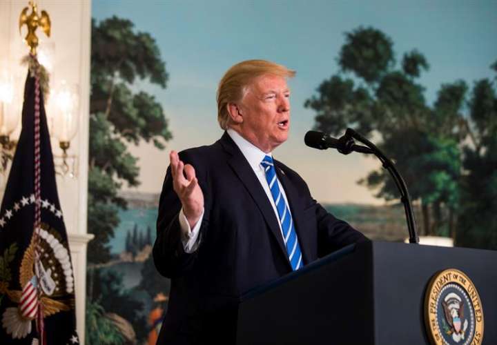 El presidente estadounidense, Donald Trump, pronuncia un discurso en la Casa Blanca tras la gira que le llevó a Japón, Corea del Sur, China, Vietnam y Filipinas. EFEArchivo