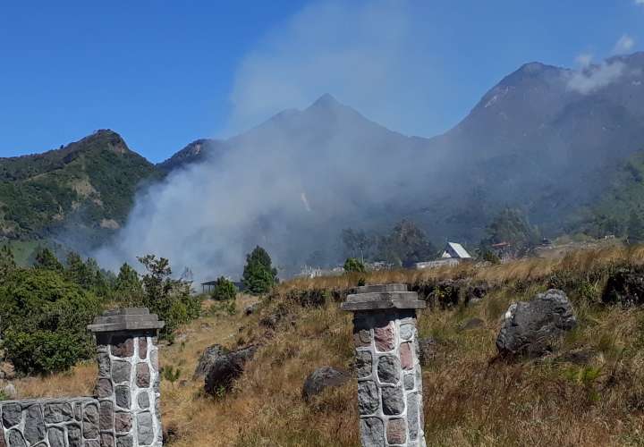 Extinguen tercer incendio de masa vegetal en Parque Volcán Barú