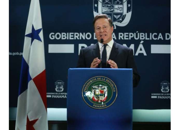 El presidente Juan Carlos Varela. 