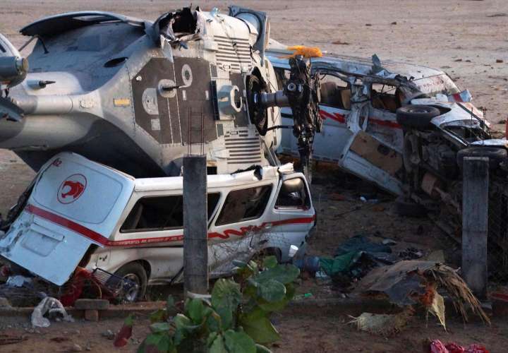 Aumenta a 13 cifra de muertos por desplome de helicóptero en el sur de México
