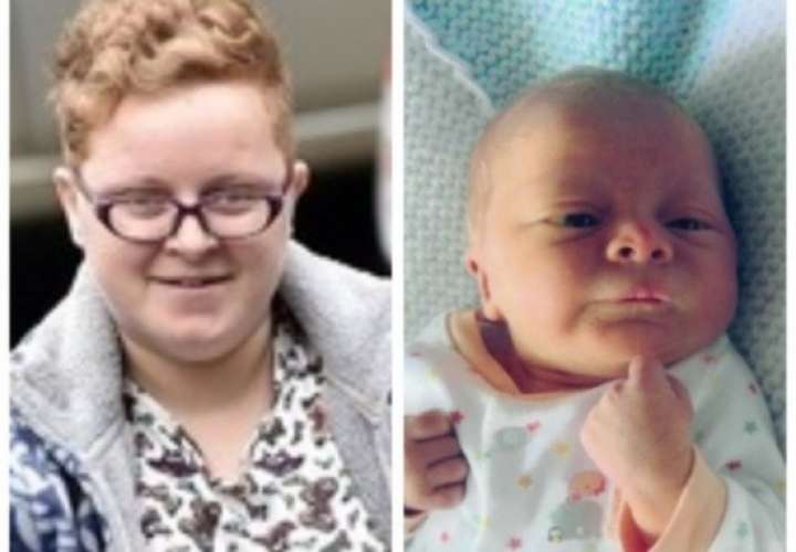En la imagen Hannah Turtle y su bebé James Hughes Foto: Andrew Price/North Wales Police