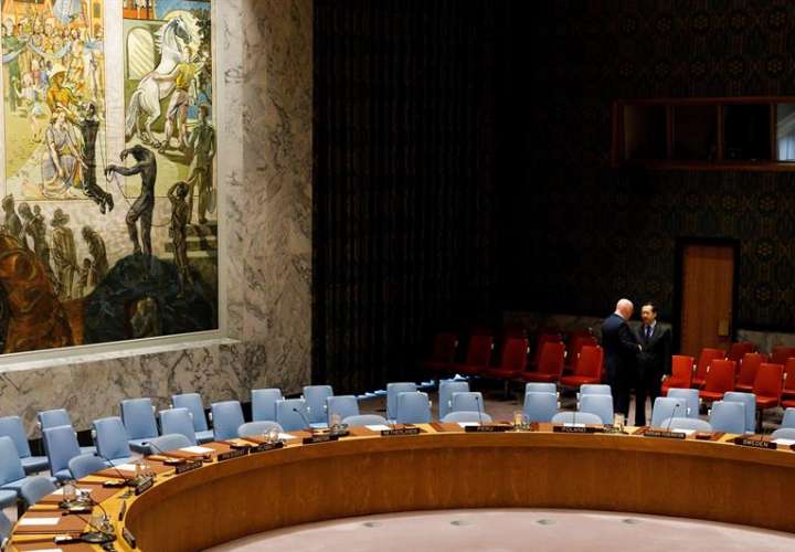Sala de reuniones del Consejo de Seguridad de la ONU. EFE