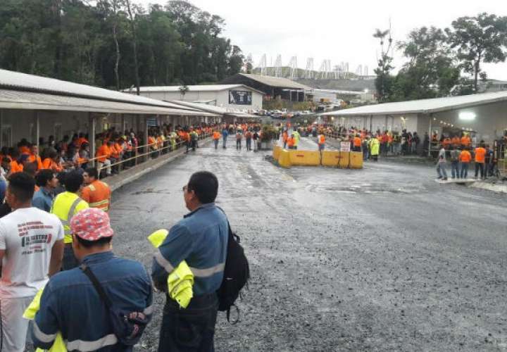 Reiteran diálogo en conflicto entre Minera Panamá y trabajadores 