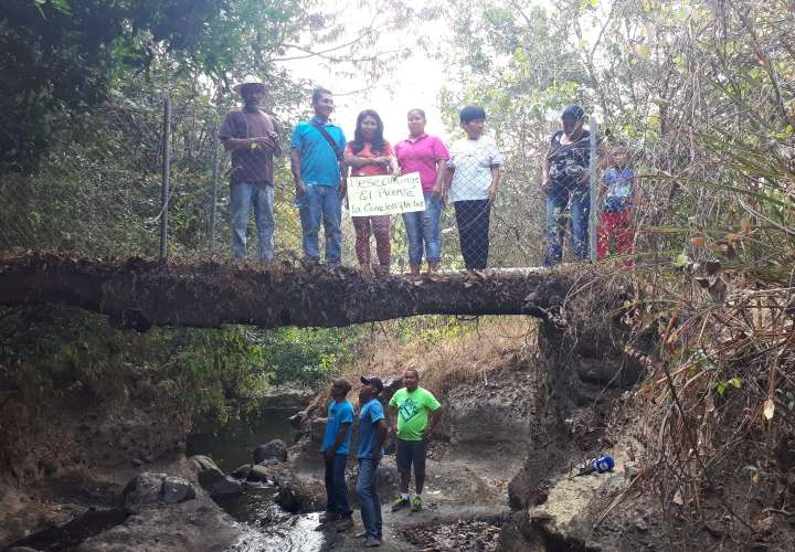Preocupación por puente en La Pita a punto de colapsar 