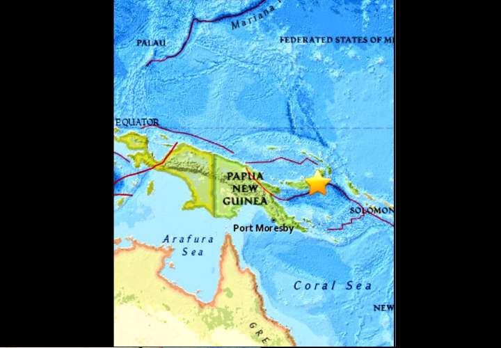 Emiten alerta de tsunami tras sismo en Papúa Nueva Guinea