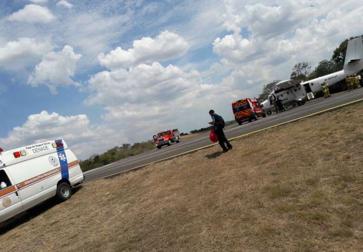 Avión aterriza de emergencia en Veraguas por desperfecto