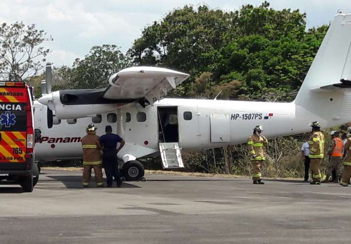 Avión aterriza de emergencia en Veraguas por desperfecto