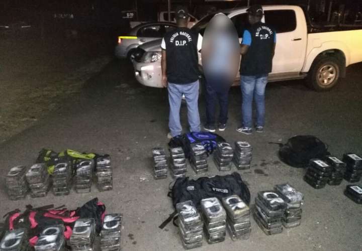 Lo pillan con 117 paquetes de presunta droga en Chepo