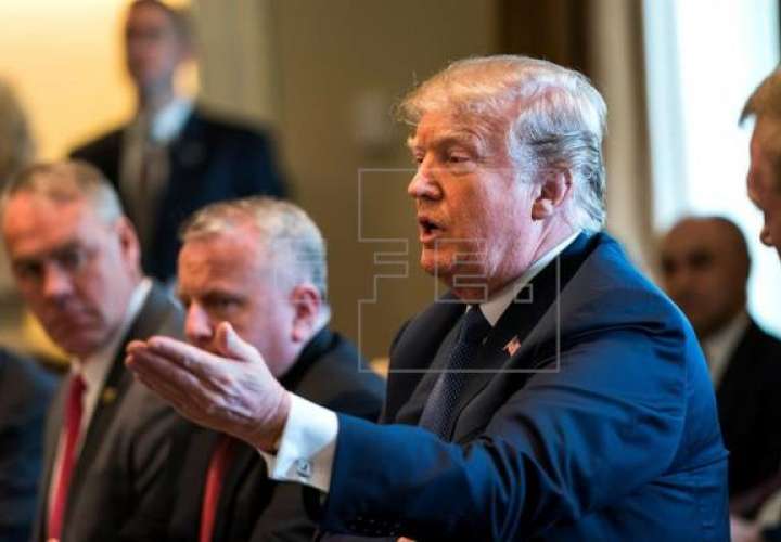 Reunión del presidente Donald Trump en la Casa Blanca. Foto/EFE