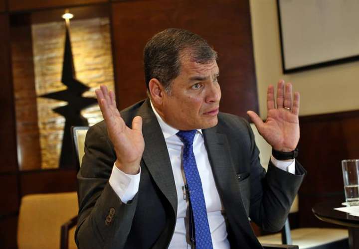 Expresidente Rafael Correa. Foto/EFE