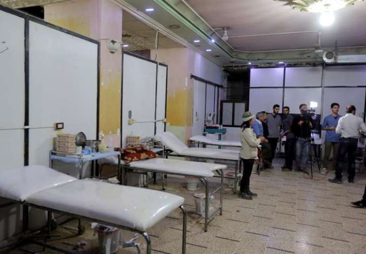 Vista de un hospital de campaña en la localidad de Duma, en Siria. EFE/Archivo