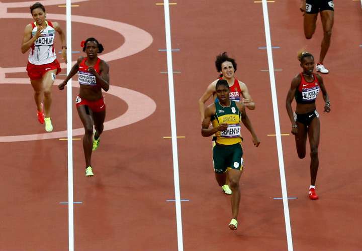 La atleta sudafricana Caster Semenya, bicampeona olímpica. Foto: AP