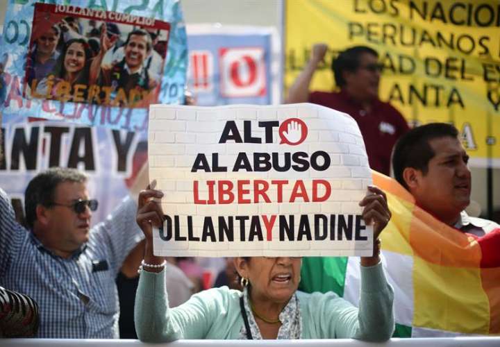 Seguidores de Ollanta Humala . Foto/EFe