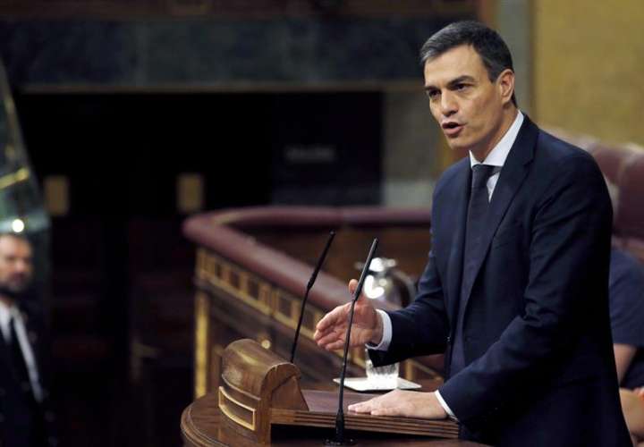 El socialista Pedro Sánchez fue elegido hoy nuevo presidente del Gobierno de España. EFE